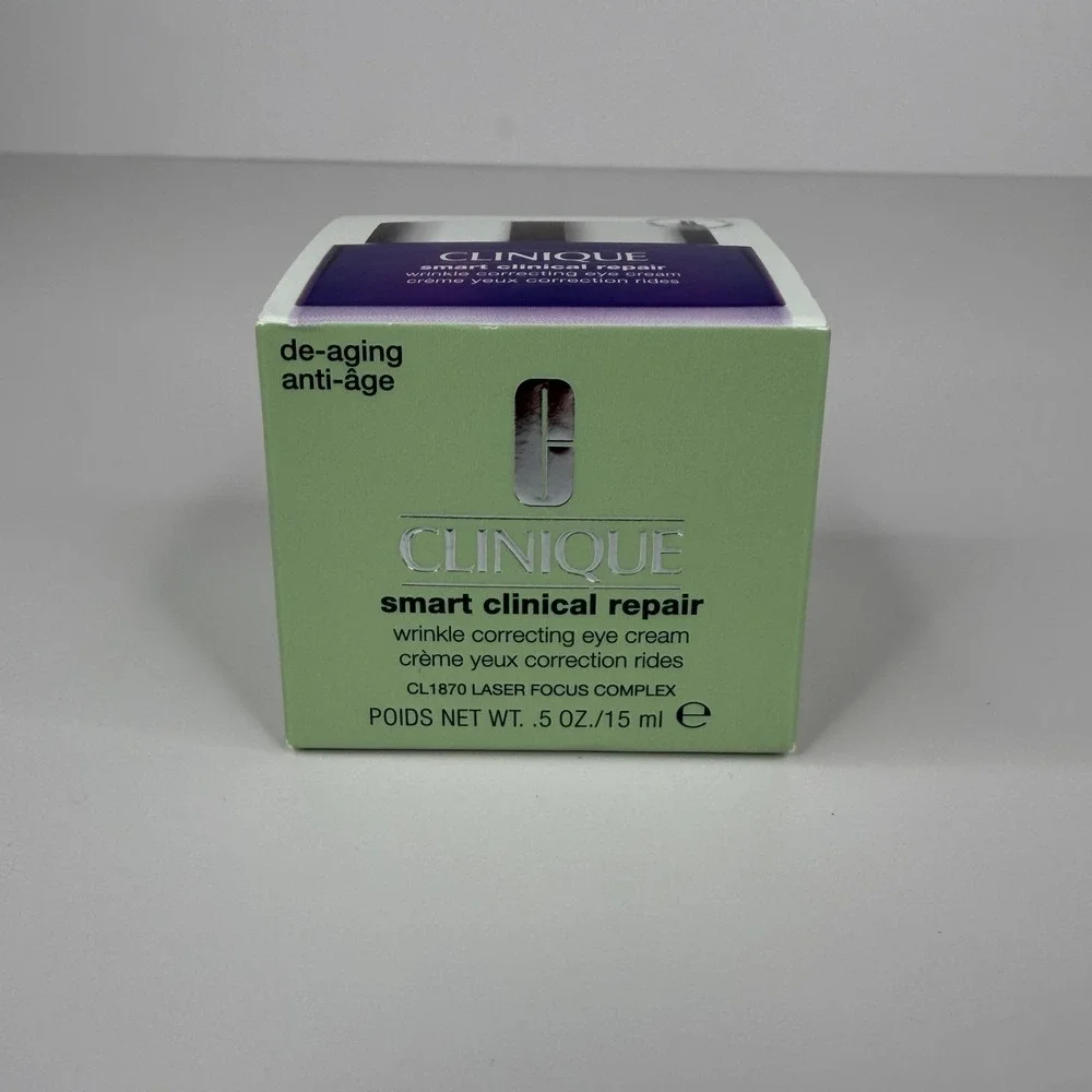 Clinique Smart Clinical Repair Eye Cream 15ml Wrinkle Correcting Under Eye Green